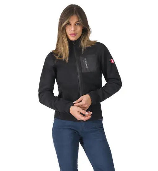 Classico Fleece Jacket W - maglia ciclismo - donna Black
