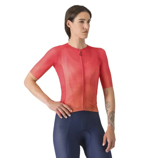 Climbers A/C W - maglia ciclismo - donna Red