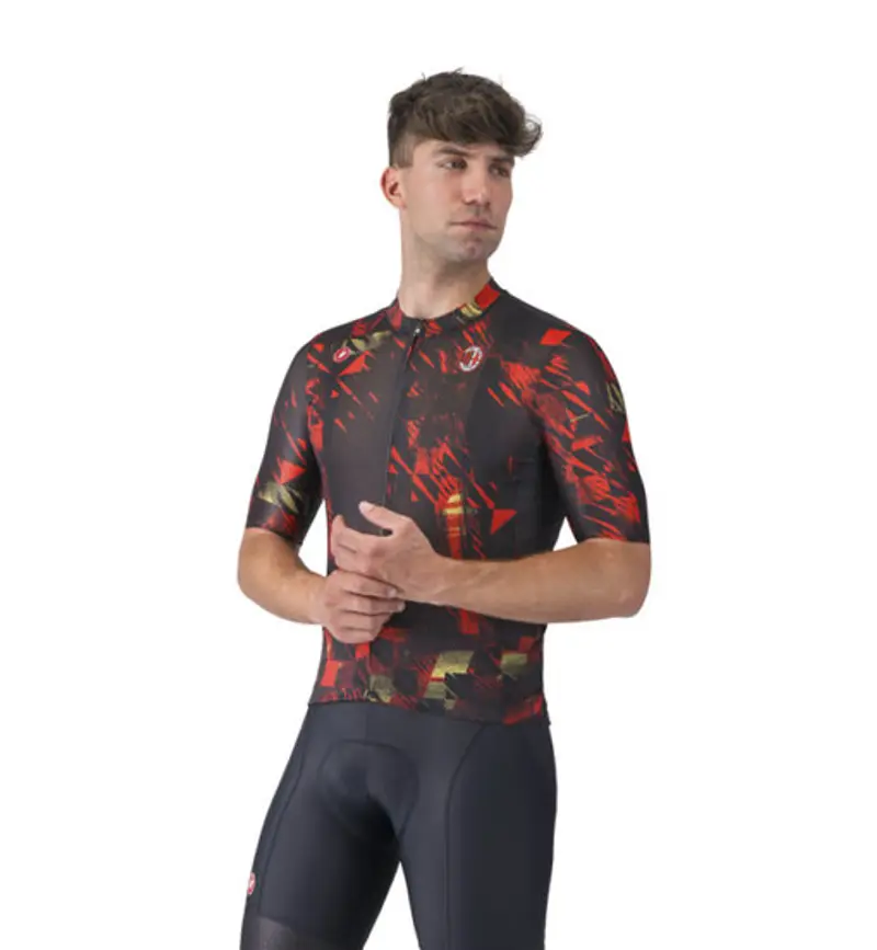 Competizione 3 - maglia ciclismo - uomo Black
