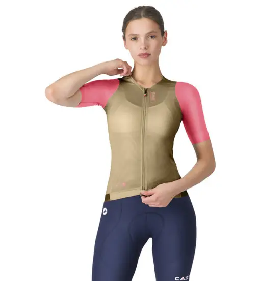 Corretto Jersey W - maglia ciclismo - donna Beige