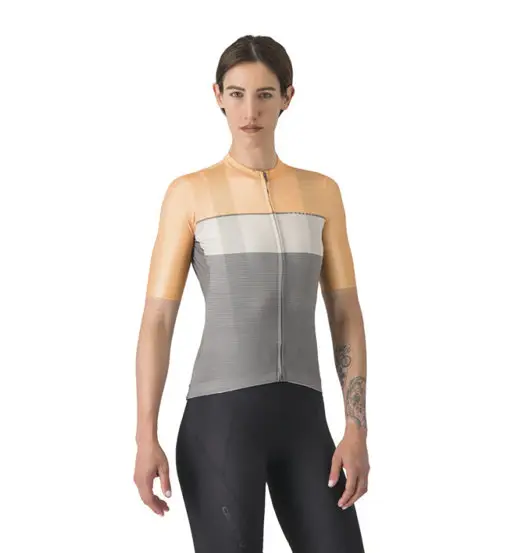 Elegante - maglia ciclismo - donna Light Orange