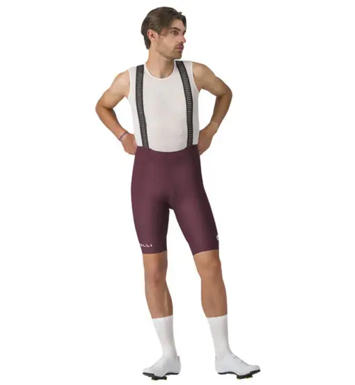 Espresso 2 Bibshort - pantaloni ciclismo - uomo Bordeaux