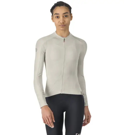 Espresso 2 LS Jersey W - maglia a maniche lunghe ciclismo - donna Light Beige