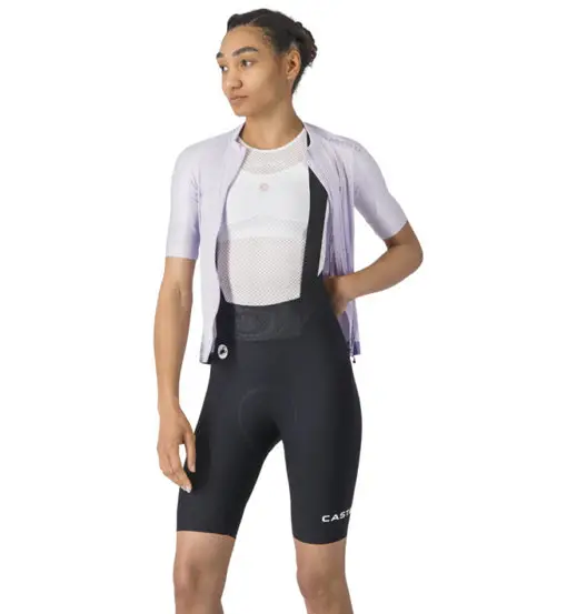 Espresso 2 W DT Bibshort W - pantaloni ciclismo - donna Black