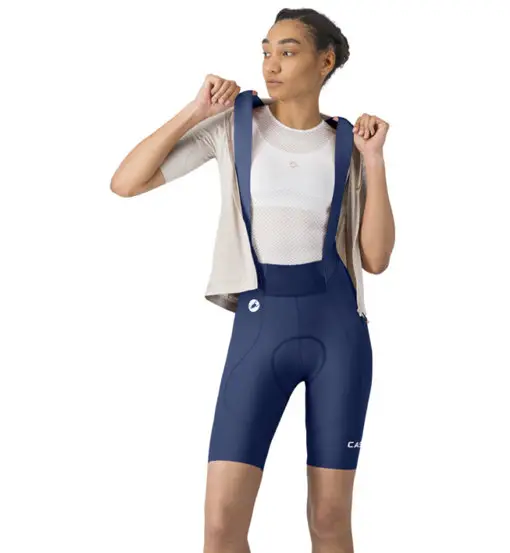 Espresso 2 W DT Bibshort W - pantaloni ciclismo - donna Blue