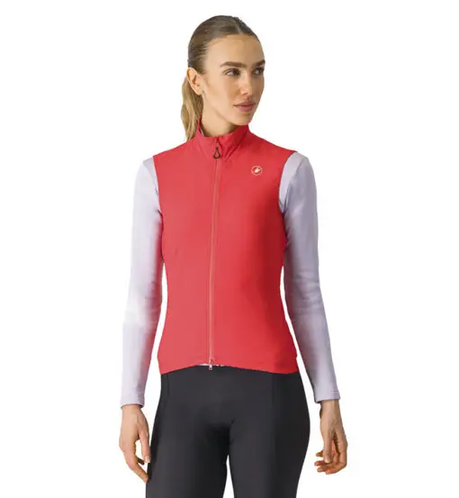 Castelli Gilet Donna Rosso 2681157