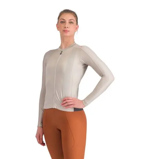 Espresso W Long - maglia ciclismo - donna Beige