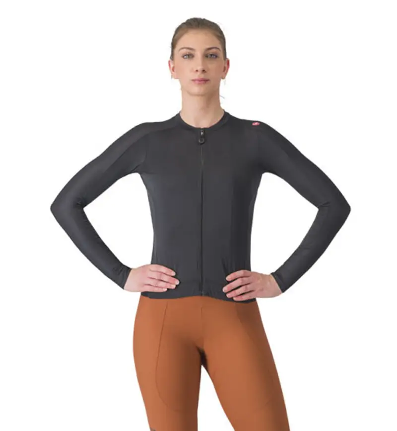 Espresso W Long - maglia ciclismo - donna Black