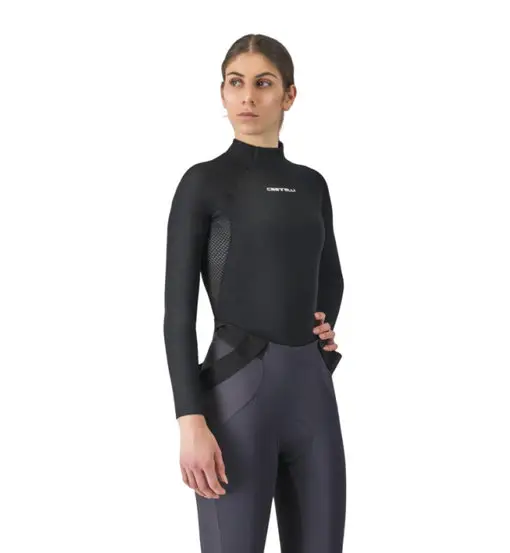 Flanders 2 Warm W - maglietta tecnica ciclismo - donna Black