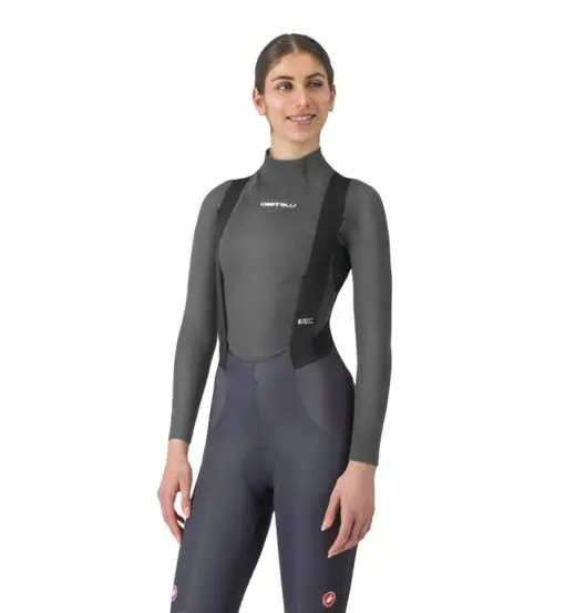 Flanders 2 Warm W - maglietta tecnica ciclismo - donna Grey