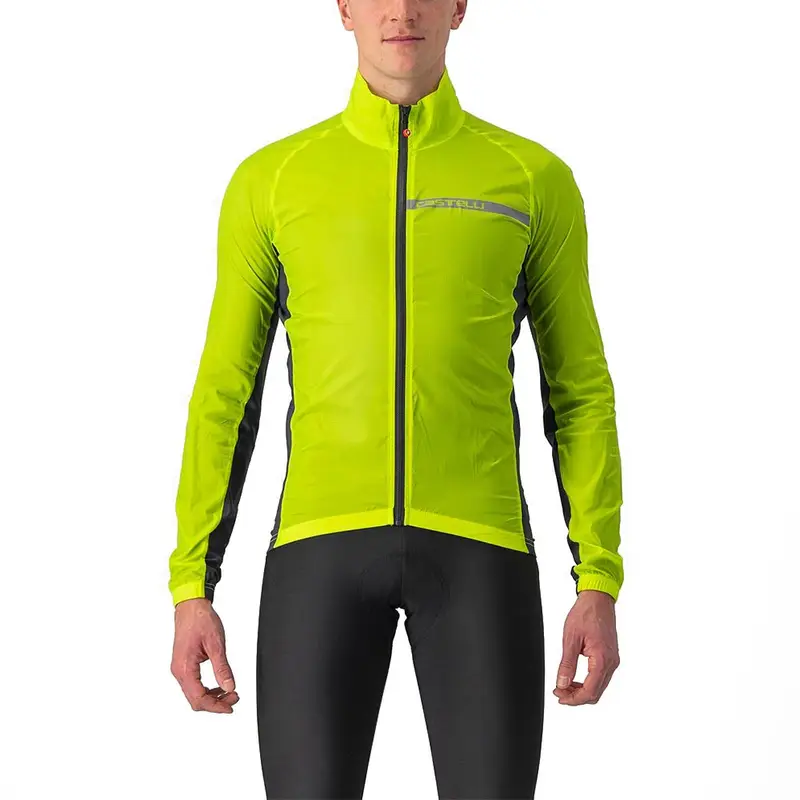 Giacca Ciclismo Squadra Stretch Electric Lime Uomo S