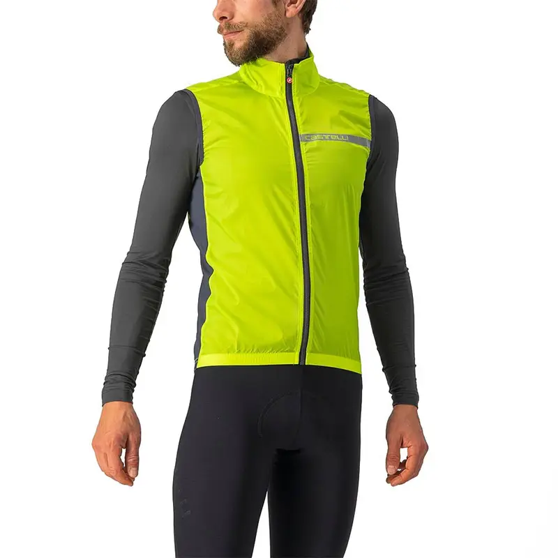 Gilet Ciclismo Squadra Stretch Electric Lime Uomo XL