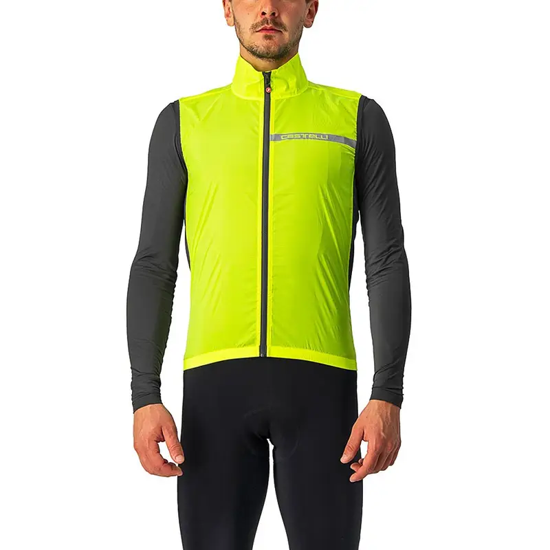 Gilet Ciclismo Squadra Stretch Giallo Uomo XS