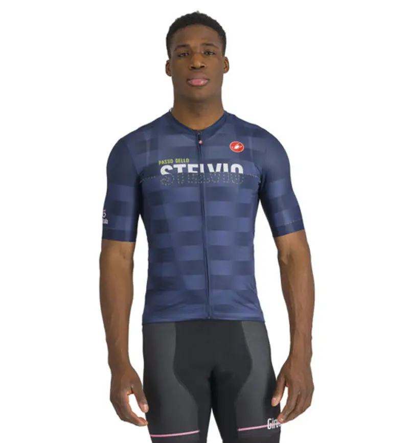 Giro107 Stelvio 2024 - maglia ciclismo - uomo Blue