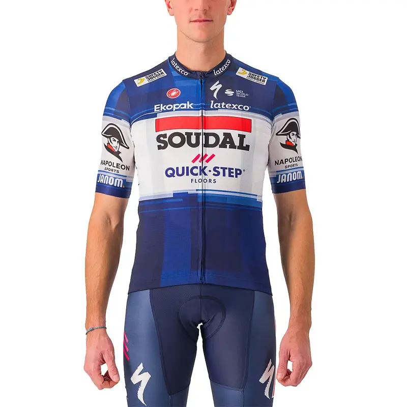 Maglia Ciclismo Competizione 2 Soudal Quick-Step Dark Blue/White Uomo XXL