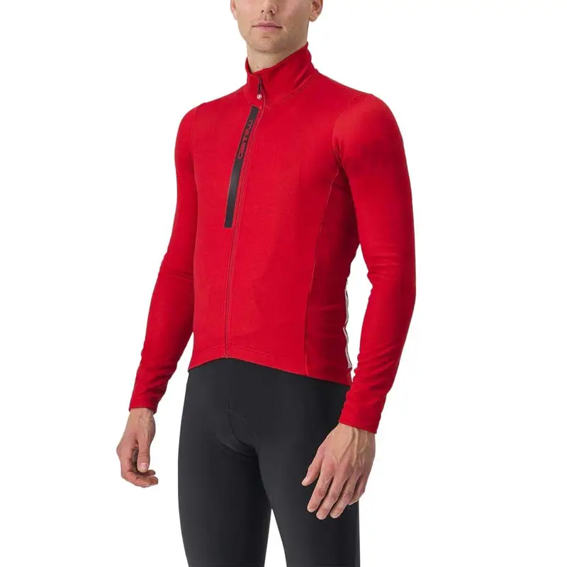 Maglia Ciclismo Entrata Thermal Rich Rosso Nero Uomo XL