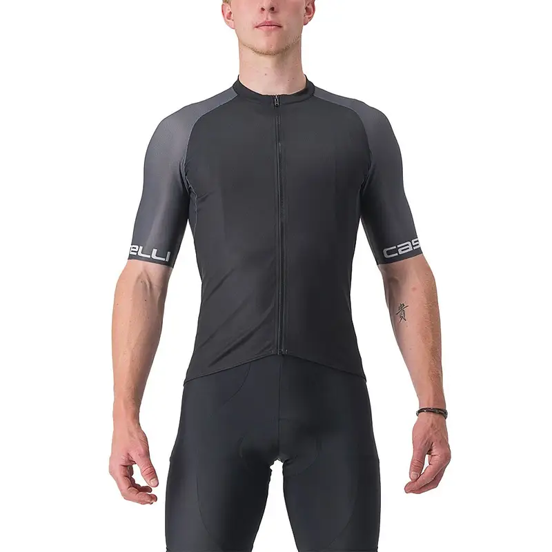 Maglia Ciclismo Entrata Vi Light Black/Dark Gray Uomo XS