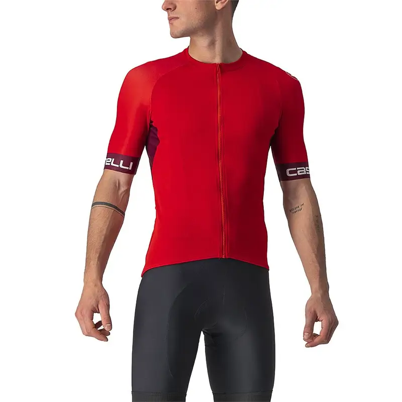 Maglia Ciclismo Entrata Vi Red/Bordeaux Uomo S