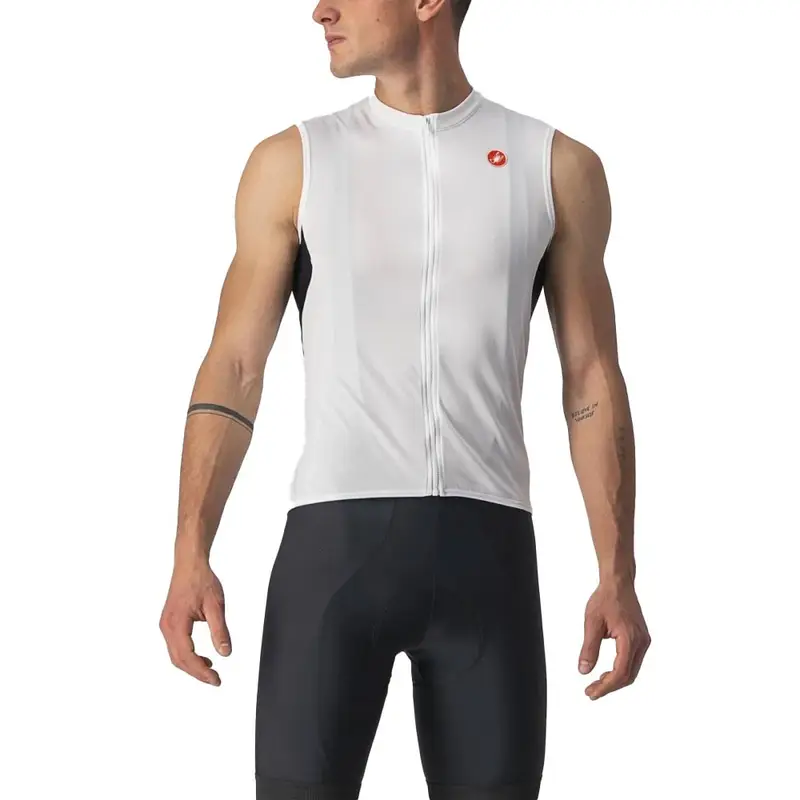 Maglia Ciclismo Sleeveless Entrata Vi Ivory Light Nero Uomo 3XL