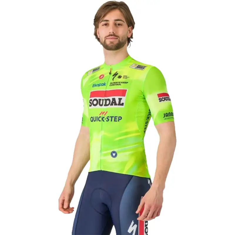 Maglia Ciclismo Visibility Soudal Lime Uomo S
