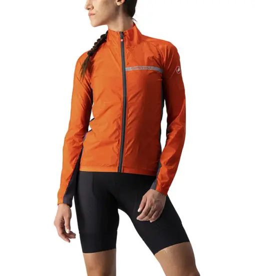 Squadra Stretch W - giacca ciclismo - donna Orange