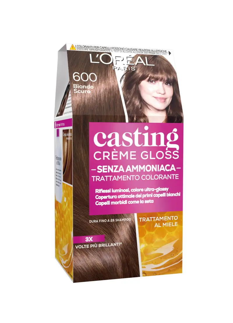 CASTING, L'oréal Paris Tinta Capelli Casting Creme Gloss, Tinta Capelli Senza Ammoniaca Per Una Fragranza Piacevole, 600 Biondo Scuro., Donna, 600 Biondo Scuro, Taglia: FASUL