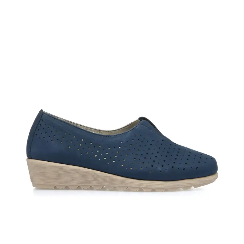 Scarpe blu comfort traforate