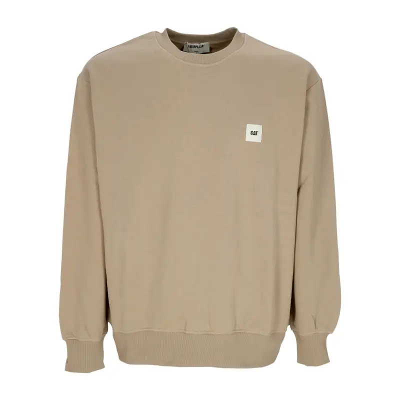 Felpa Girocollo Uomo Label Logo Crewneck Lemon Pepper