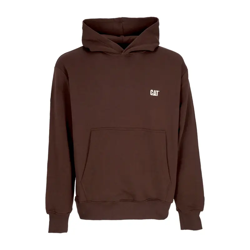 Felpa Leggera Cappuccio Uomo Logo Hoodie Brown