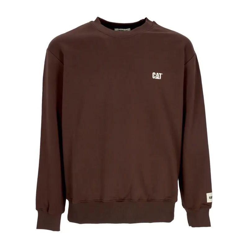 Felpa Leggera Girocollo Uomo Logo Crewneck Brown