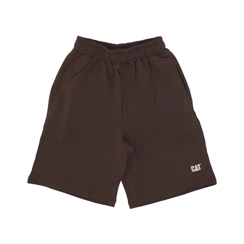 Pantalone Corto Tuta Uomo Logo Oversized Short Brown