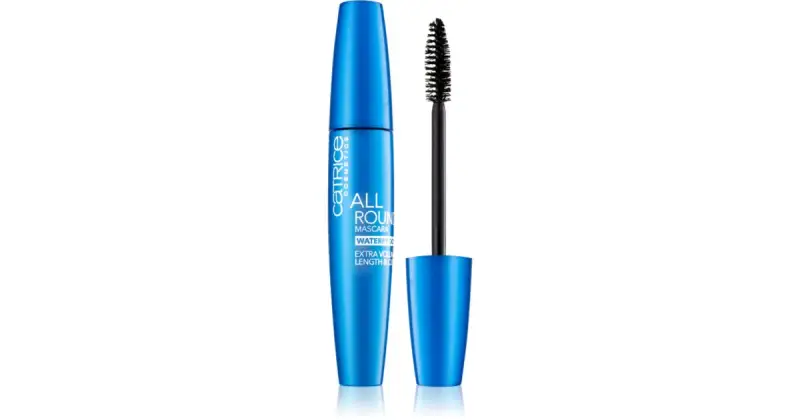 Allround mascara per ciglia resistente all'acqua colore 010 Blackest Black 12 ml