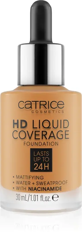 HD Liquid Coverage fondotinta liquido waterproof effetto opaco colore 066 Warm Toffee 30 ml