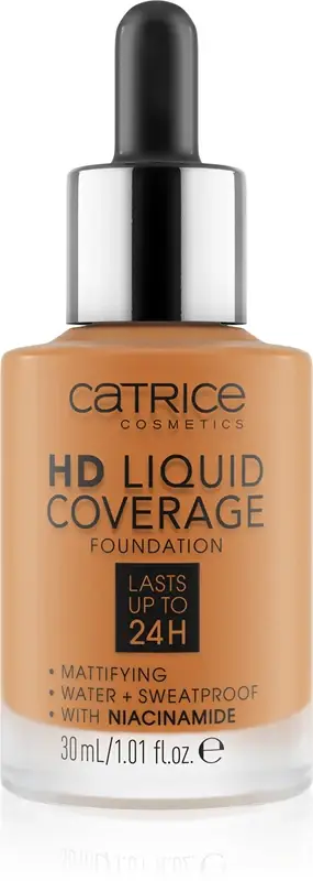 HD Liquid Coverage fondotinta liquido waterproof effetto opaco colore 082 Warm Caramel 30 ml