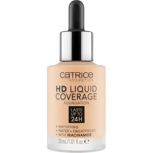 Catrice HD Liquid Coverage - Fondotinta n. 005, effetto nude, a lunga durata, opacizzante, per pelli con impurità miniatura 2