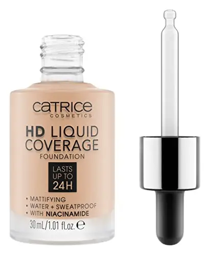 Catrice HD Liquid Coverage Fondotinta Viso Effetto Opacizzante, lunga durata, opacizzante, 30