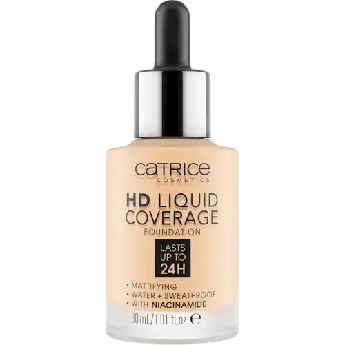 Catrice HD Liquid Coverage Fondotinta Viso Effetto Opacizzante, lunga durata, opacizzante, controllo della pelle miniatura 2