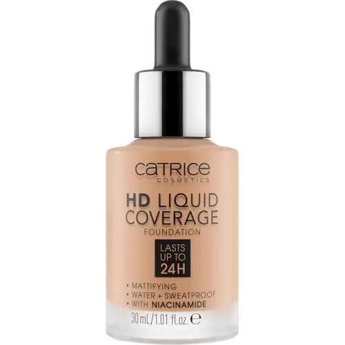 Catrice HD Liquid Coverage Fondotinta Viso Effetto Opacizzante, lunga durata, opacizzante, opaca miniatura 2