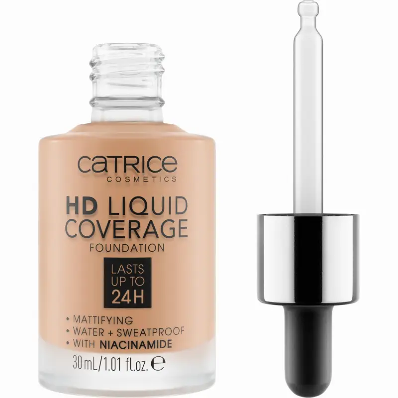 Viso HD Liquid Coverage Fondotinta 040-Warm Beige - Fondotinta
