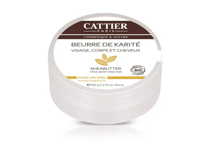 Cattier Burro di Karité Viso, Corpo & Capelli Profumo Miele BIO 100G