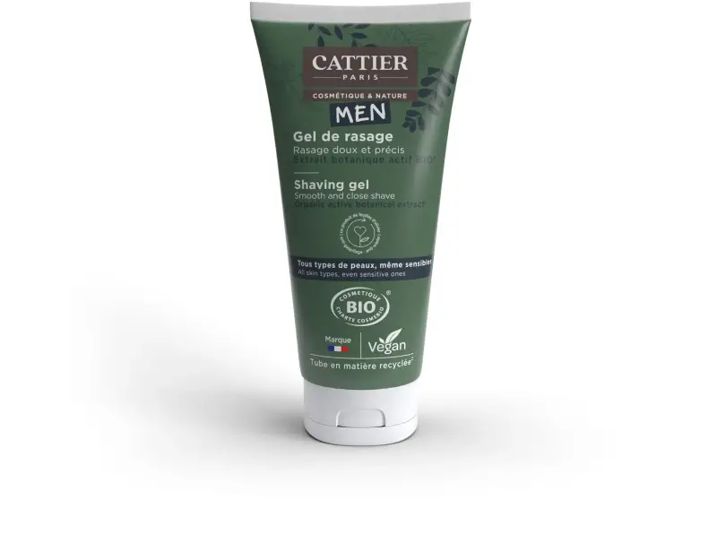 Cattier Uomo Gel da Rasatura Bio Morbido e Preciso 150ml