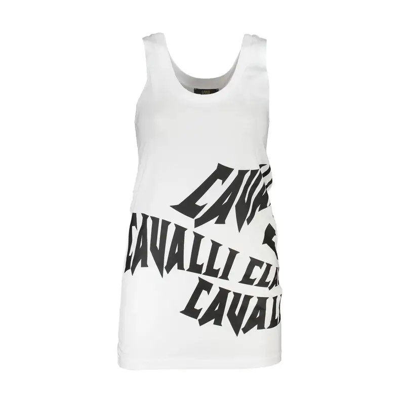 Canotta Donna Bianca Stampa Bianco