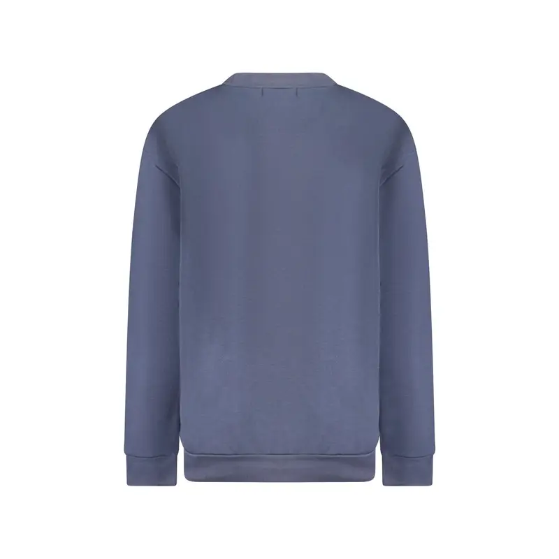 Felpa Donna Blu Girocollo con Logo miniatura 2