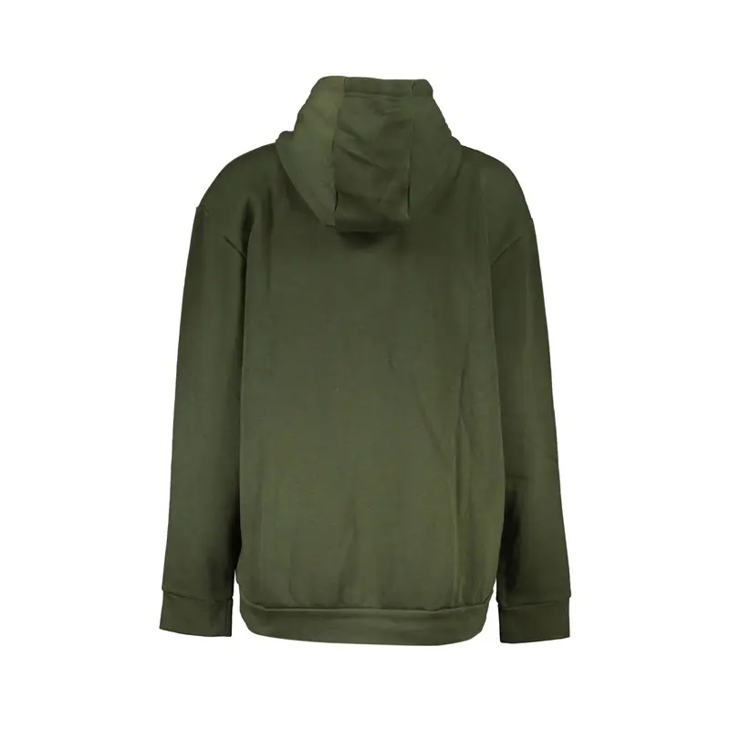 Felpa Donna Verde con Cappuccio e Logo miniatura 2