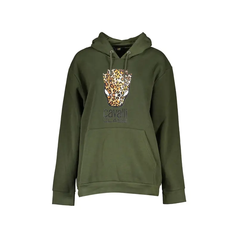 Felpa Donna Verde con Cappuccio e Logo