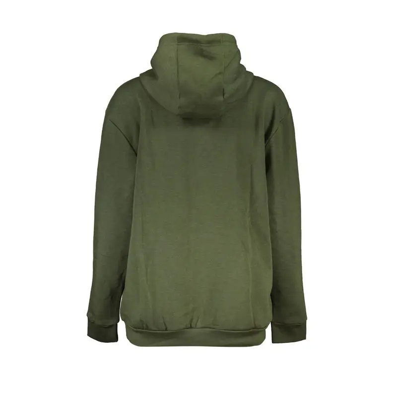 Felpa Donna Verde con Cappuccio e Logo miniatura 2