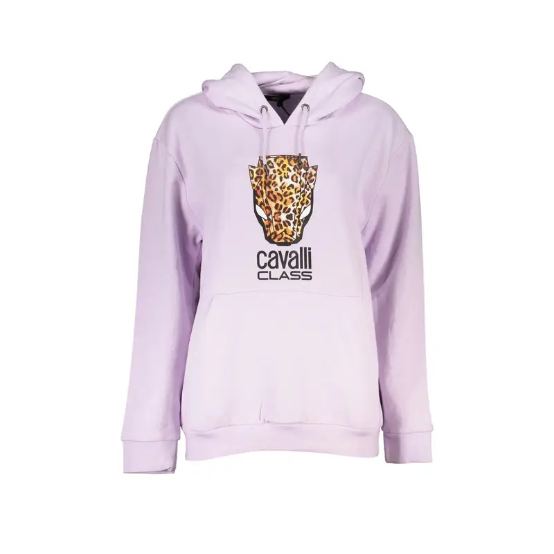 Felpa Donna Viola con Cappuccio e Logo