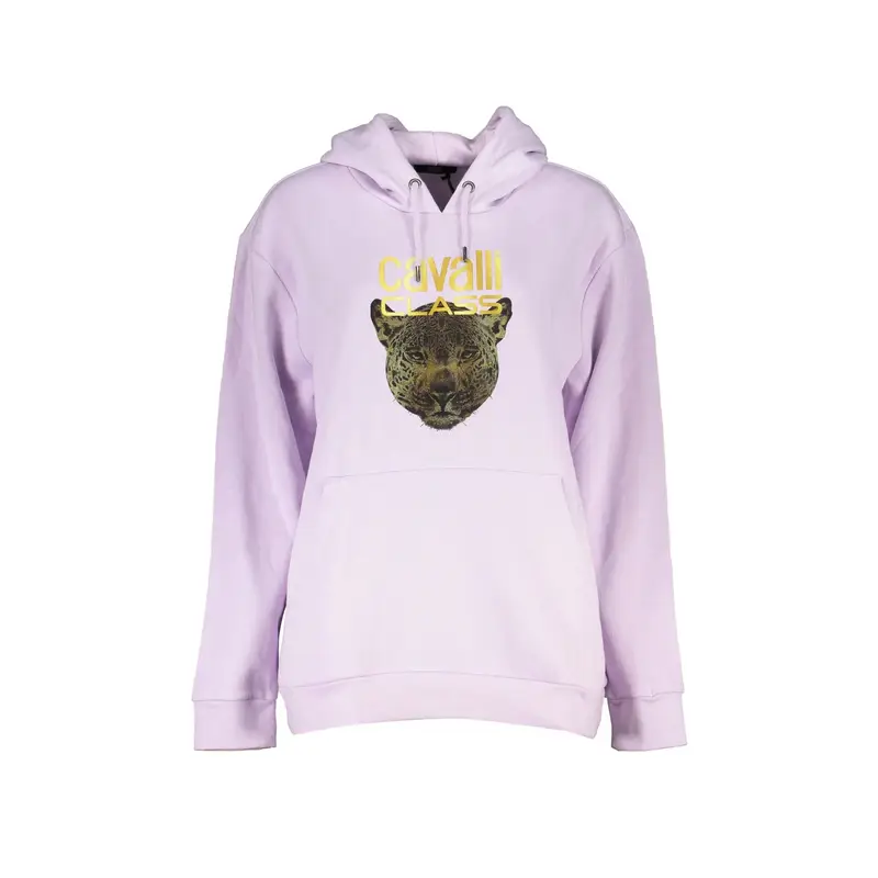Felpa Donna Viola con Cappuccio e Logo