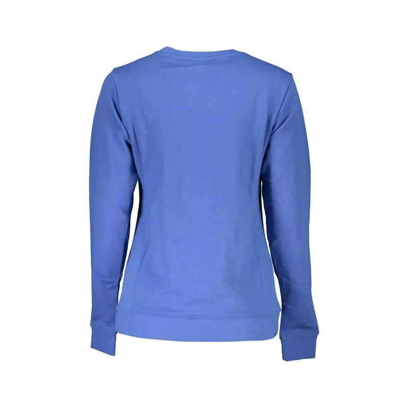 Felpa Maniche Lunghe Donna Blu Ricamo miniatura 2