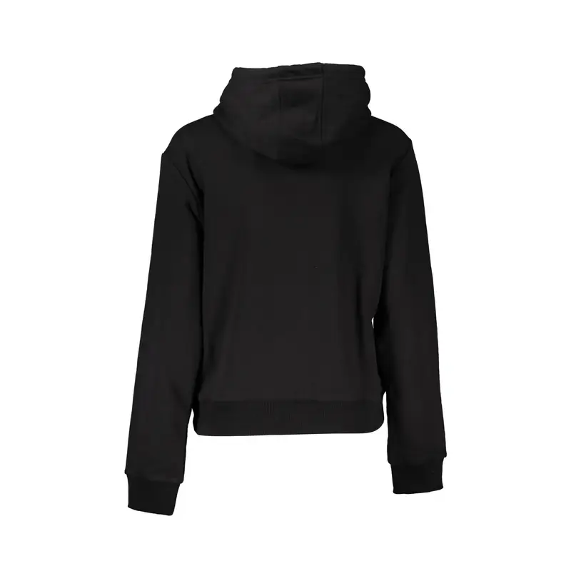 Felpa Maniche Lunghe Donna Nera Stampa Nero miniatura 2